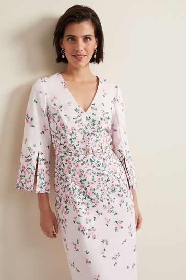 Phase eight pink floral dress sale