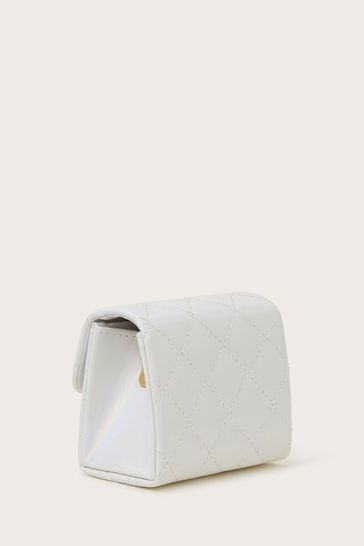 Monsoon Quilted Mini White Bag