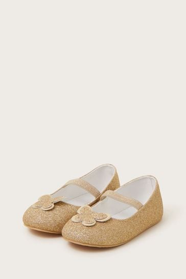 Gold baby shoes discount