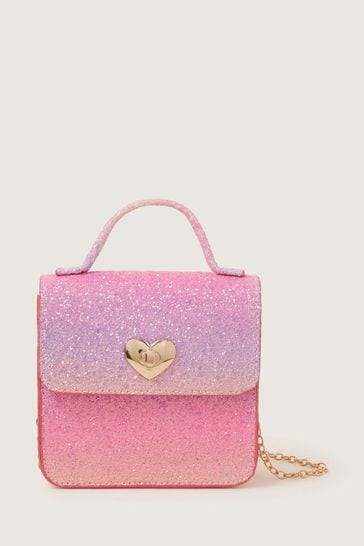 Monsoon Pink Sunset Rainbow Glitter Bag