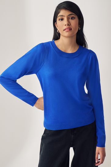 Buy Cobalt Blue Crew Neck Long Sleeve Jumper from Next Bahrain