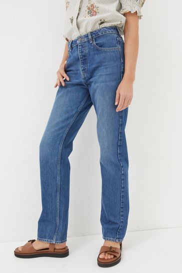 FatFace Blue Sutton Straight Jeans