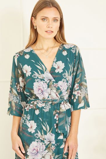 Yumi floral new arrivals print wrap dress