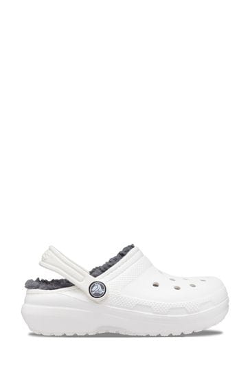 Buy Crocs Classic Lined White Clogs from Next Turkey