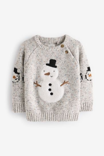Kids snowman jumper clearance