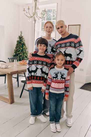 Boys fairisle christmas jumper shop