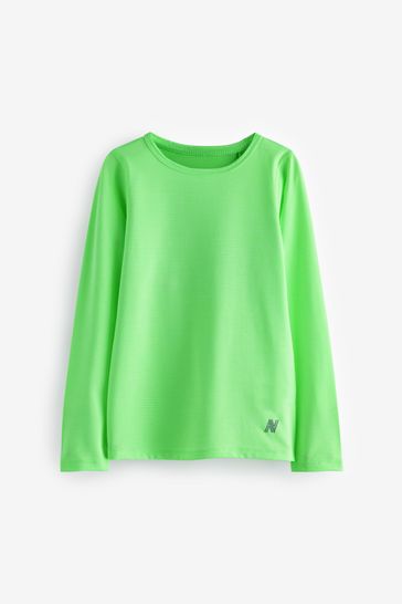Buy Fluro Yellow Long Sleeve Base Layer Top 3 16yrs from Next Bahrain