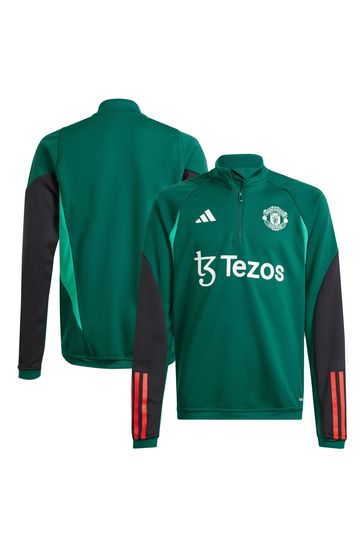 adidas Green Manchester United Training Top Kids