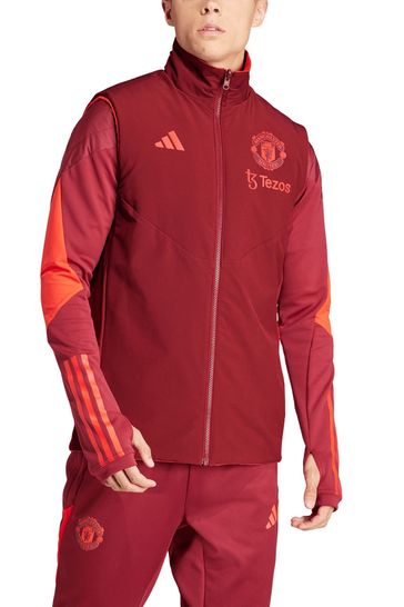 adidas Red Manchester United European Training Winterised Tracksuit