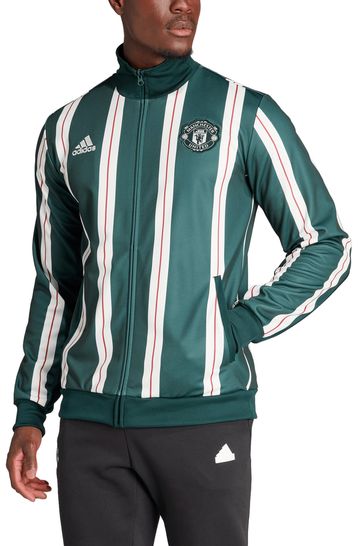 adidas Green Manchester United Lifestyler Track Top