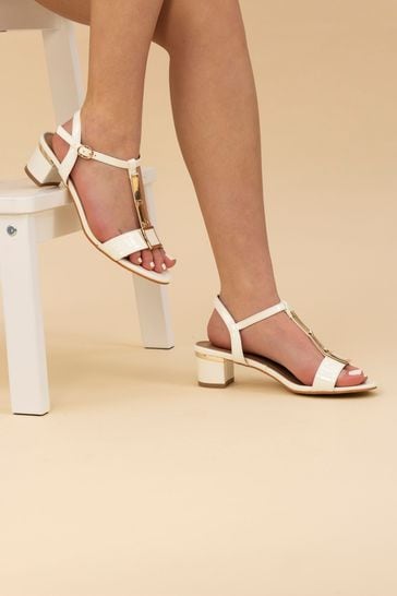 Lunar Blaze Patent White Sandals