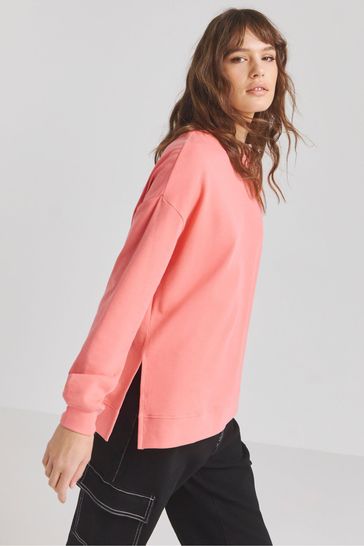 Side shop split sweatshirt