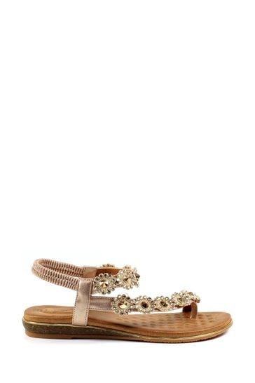 Lunar Charlotte II Floral Gemstone Sandals