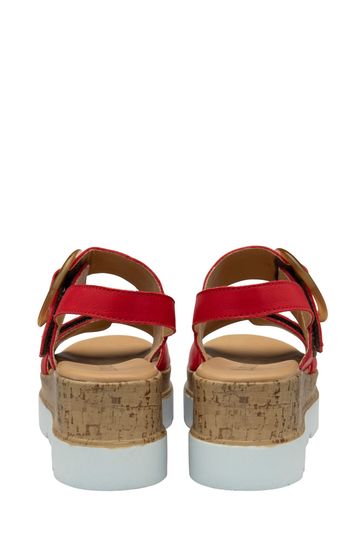 Lotus red sandals sale