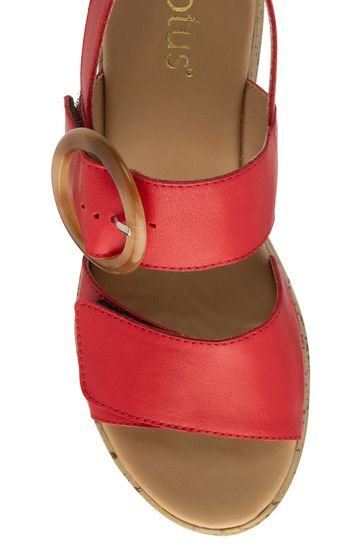 Lotus red sandals sale