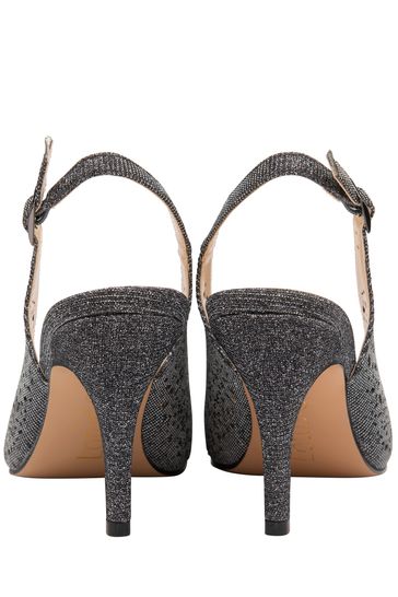 Lotus Grey Slingback Court Shoes 6 EU 39 Womens