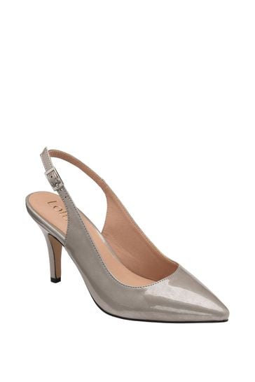 Lotus Grey Slingback Court Shoes