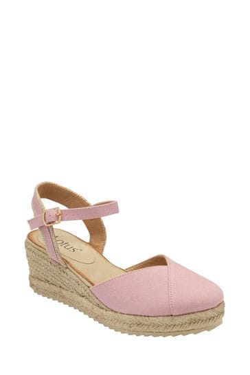 Pink wedge sandals uk deals