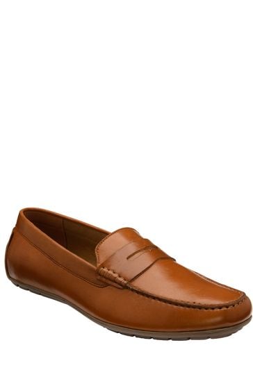 Lotus Brown Leather Loafers