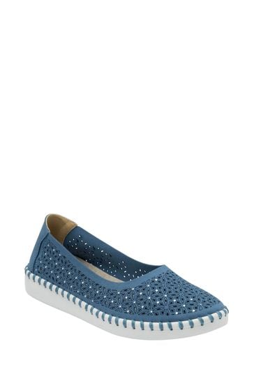 Lotus Blue Slip-On Casual Shoes