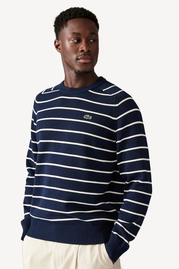 Buy Lacoste Blue Stripe Jumper from Next Bahrain