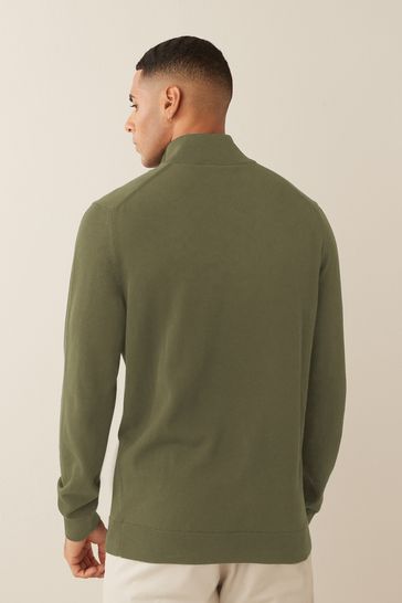Buy Lacoste 1 4 Zip 100 Cotton Jumper from Next Saudi Arabia