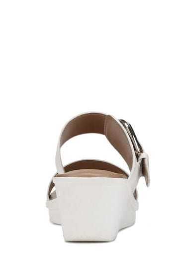 Naturalizer white wedge sandals 2025