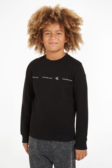 Calvin Klein Black Slogan Sweatshirt