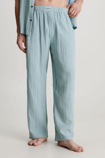 Calvin Klein Blue Single Cotton Sleep Trousers