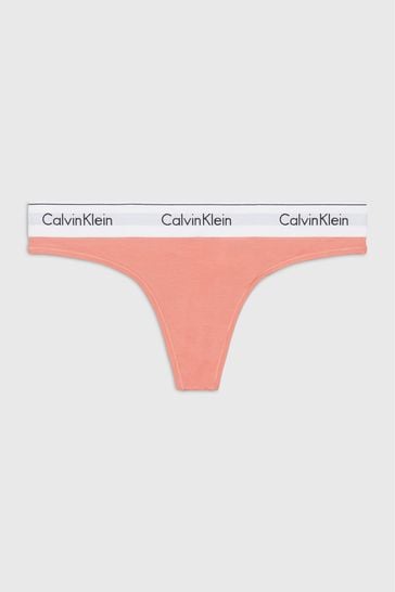 Calvin Klein Orange Logo Single Thong
