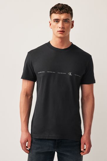 Calvin Klein Black Logo Repeat T-Shirt