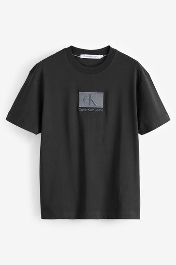 Calvin Klein Embroidery Patch Black T-Shirt