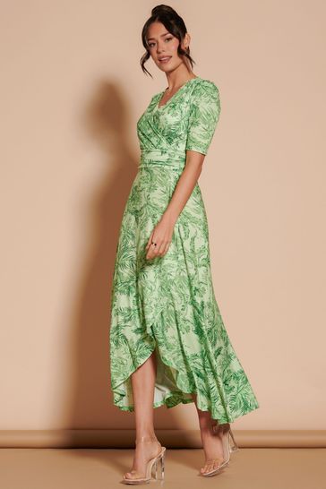 Green jersey maxi dress sales