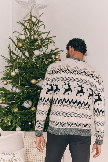 Fairisle christmas jumper mens shop