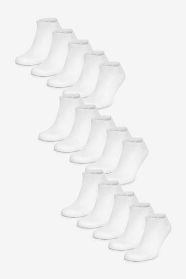 White Trainer Socks 15 Pack