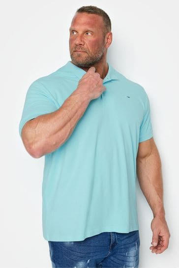 BadRhino Big & Tall Blue Polo Shirt