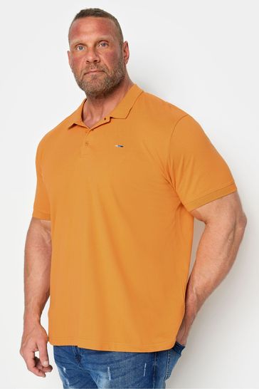 BadRhino Big & Tall Orange Polo Shirt