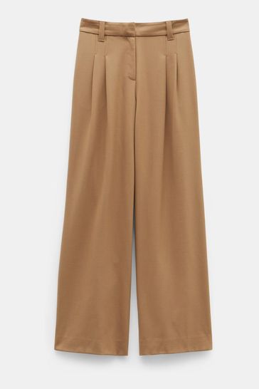 Buy Hush Brown Aoife High Waist Trousers from Next Croatia