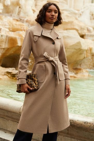 Laura ashley camel coat hot sale