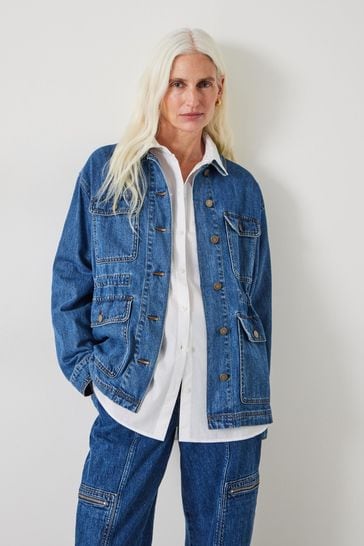 Next denim utility jacket sale
