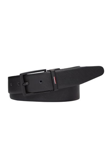 Mens Tommy Hilfiger Black Business Texture Belt