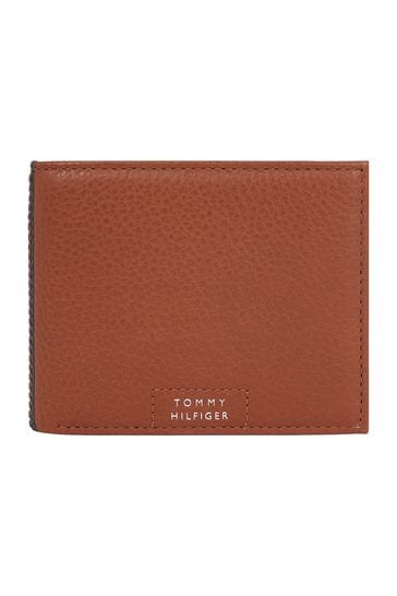 Tommy Hilfiger Premium Leather Mini Card Brown Wallet
