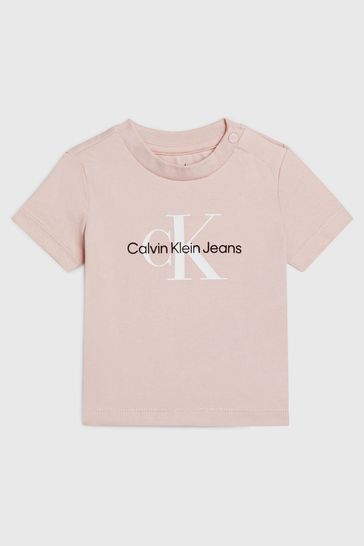 Pink calvin klein best sale top