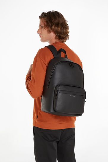 Calvin Klein Black Plain Campus Backpack