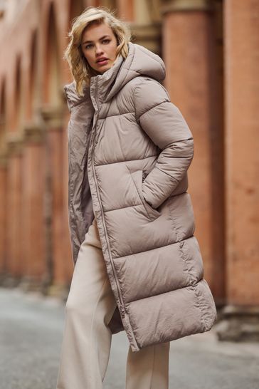 Long line padded coat outlet