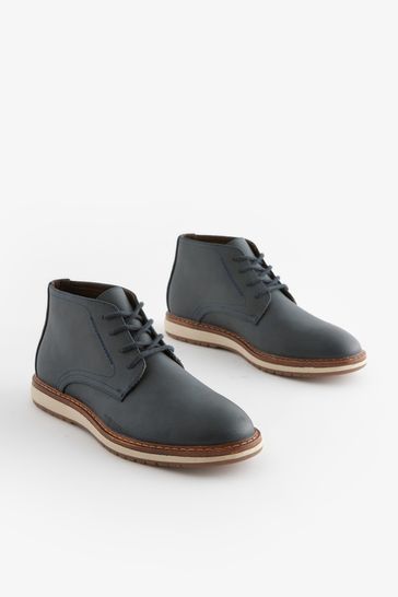Navy Blue Sports Boots