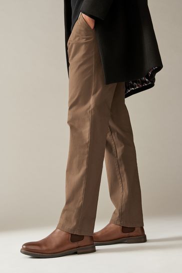 Buy Brown Waxy Leather Chelsea Boots from the Next UK online shop