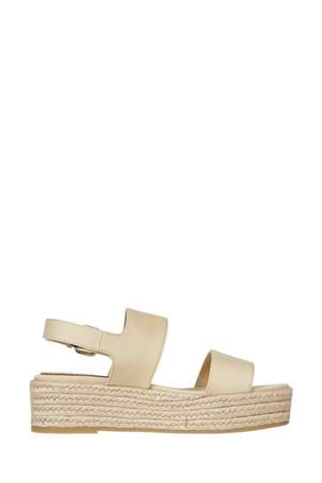 Tommy Hilfiger Cream Wedge Sandals