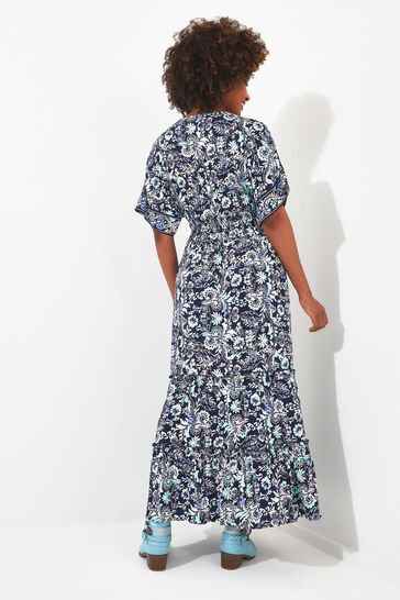 Buy Joe Browns Blue Tile Print Maxi Dress from Next Luxembourg