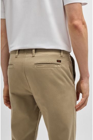Buy BOSS Tapered Fit Stretch Cotton Chino Trousers from Next Bahrain